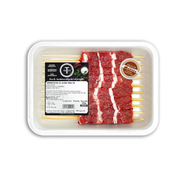Arrosticini di ovino adulto