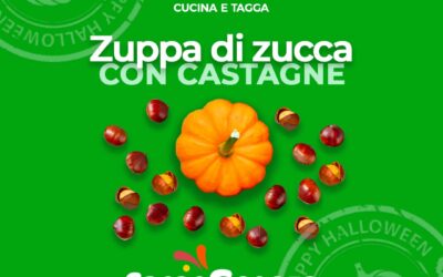 Zuppa di zucca con castagne