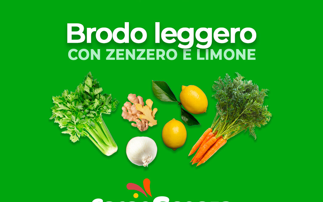 Brodo leggero con Zenzero e Limone