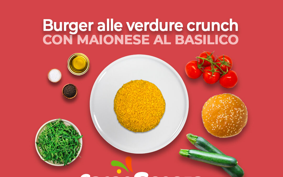 Burger alle verdure crunch con maionese al basilico