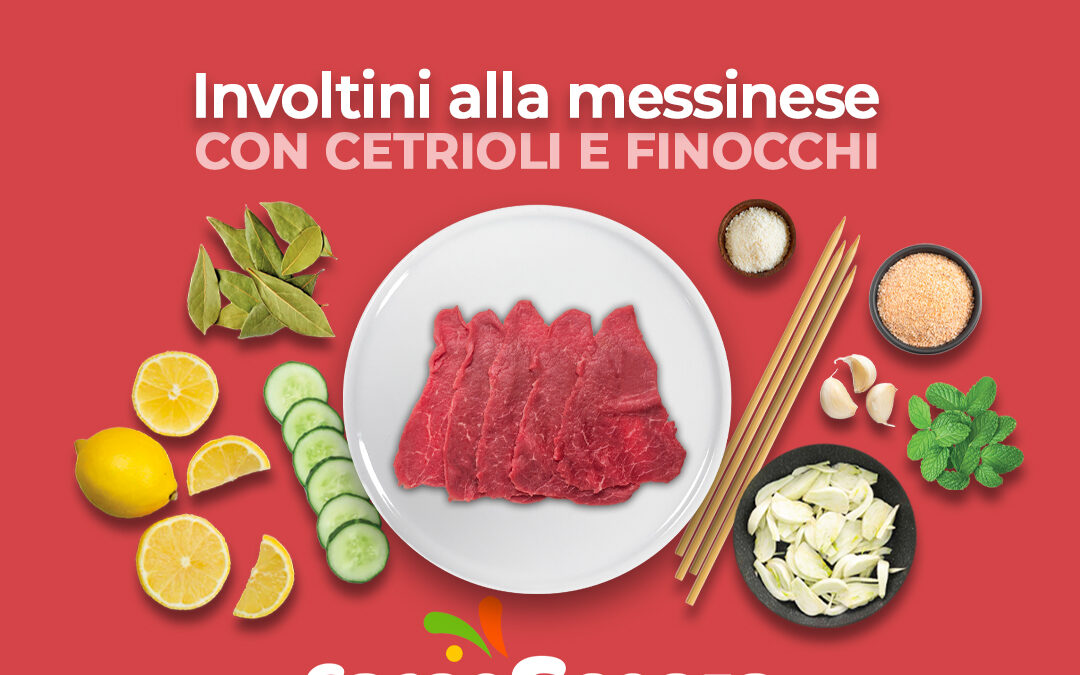 Involtini alla messinese con cetrioli e finocchi